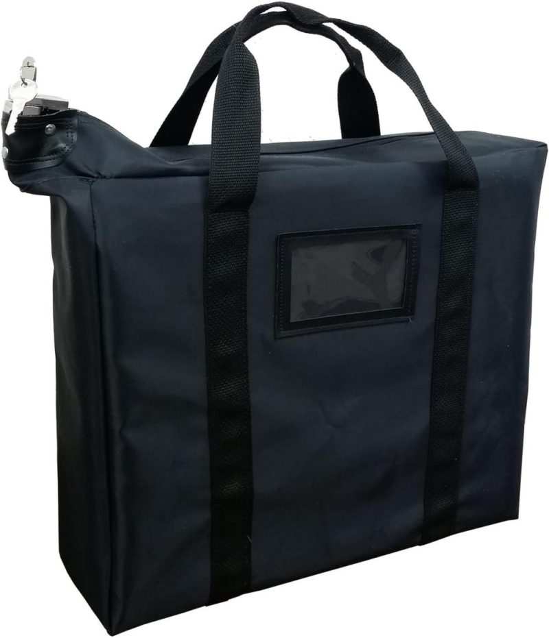 Briefcases | Briefcase Style Locking Document Bag (Black) Briefcases Black