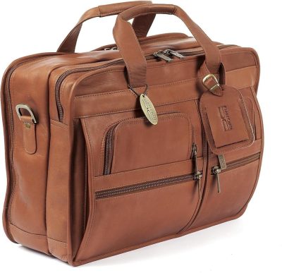 Briefcases | Claire Chase Executive Computer Brief, Saddle, One Size Briefcases Briefcases