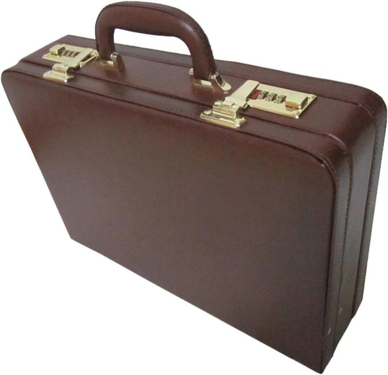 Briefcases | Expandable Executive Faux Leather Attache Case (#2893-89) Briefcases Briefcases