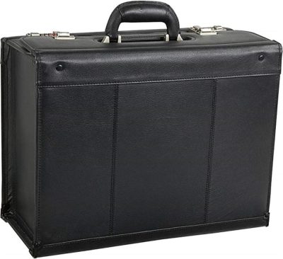 Briefcases | Homestock Retro Relaxation Black Leather Pilot Case Briefcases Briefcases