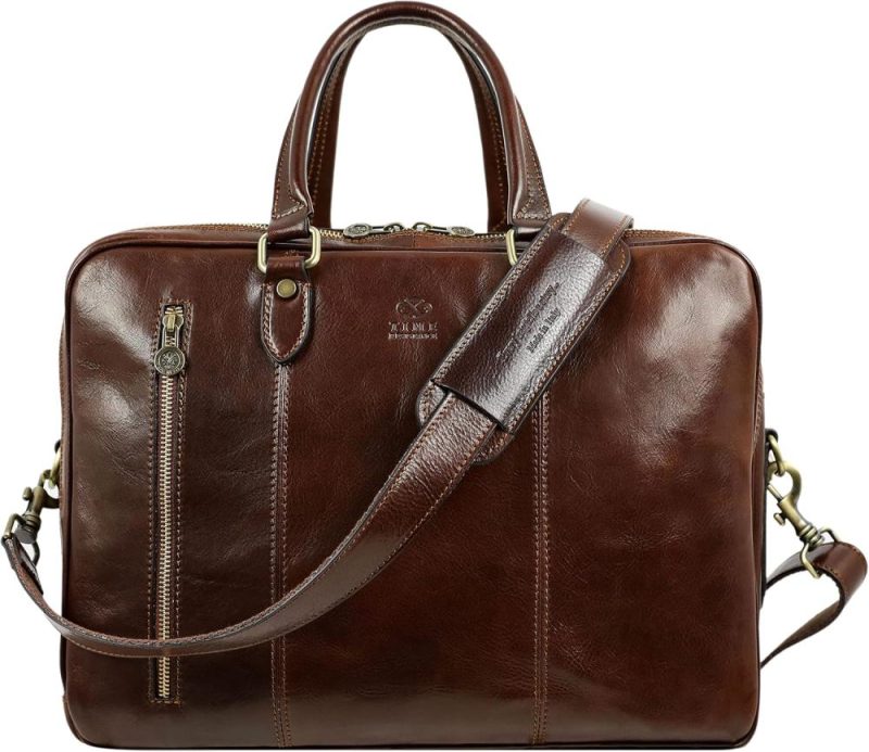 Briefcases | Leather Laptop Briefcase – Full Grain Leather Computer Bag For Men And Women Briefcases Briefcases