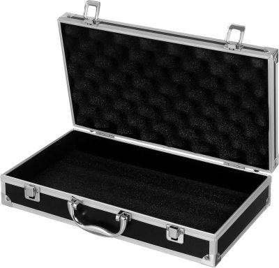 Briefcases | Silver Aluminum Briefcase With Lock, Aluminum Briefcase For Men Or Women (14.1X7.8X2.9Inch) Briefcases Black