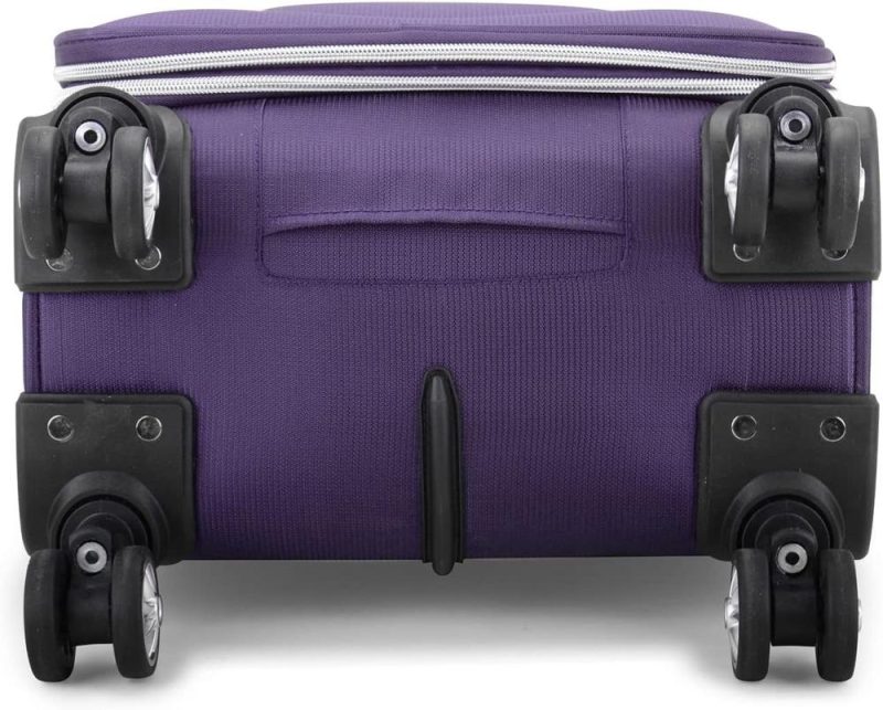 Carry-On Luggage | Lares Softside Expandable Luggage With Spinner Wheels, Purple, Carry-On 22-Inch Carry-On Luggage Carry-On Luggage