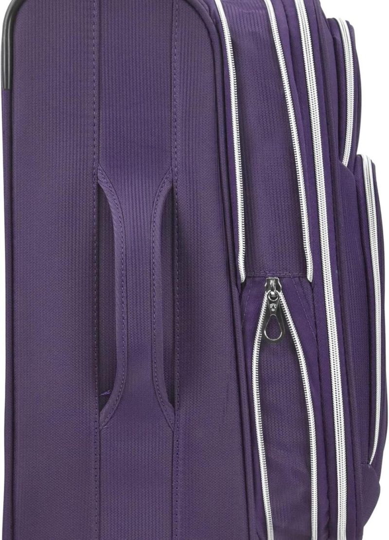 Carry-On Luggage | Lares Softside Expandable Luggage With Spinner Wheels, Purple, Carry-On 22-Inch Carry-On Luggage Carry-On Luggage