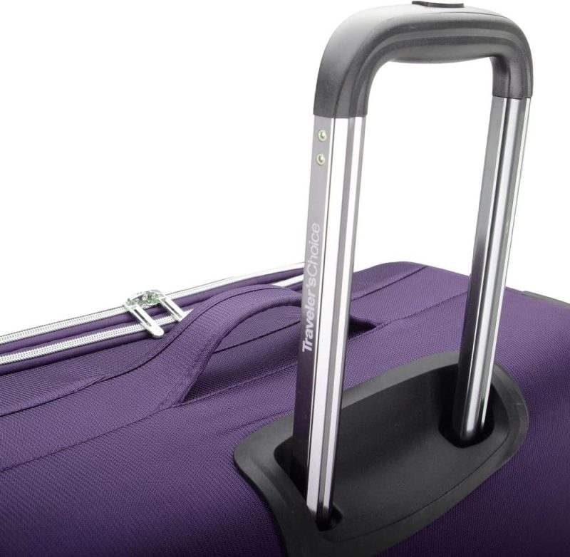 Carry-On Luggage | Lares Softside Expandable Luggage With Spinner Wheels, Purple, Carry-On 22-Inch Carry-On Luggage Carry-On Luggage