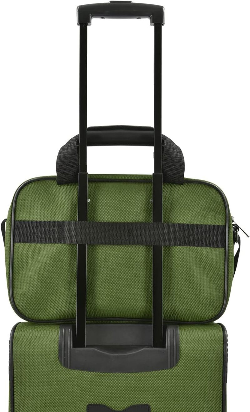 Carry-On Luggage | Rio Lightweight Carry-On Suitcase 20" Softside Expandable Design, Durable, Business And Travel, Green, 4 Wheel Carry-On Luggage Carry-On Luggage