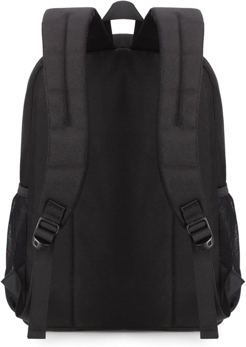 Casual Daypack Backpacks | Classical Basic Travel Backpack For School Water Resistant Bookbag Backpacks Black