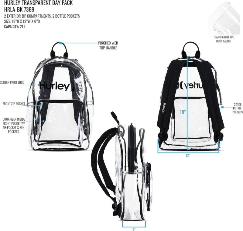 Casual Daypack Backpacks | Clear Backpack, O/S Backpacks Casual Daypack Backpacks