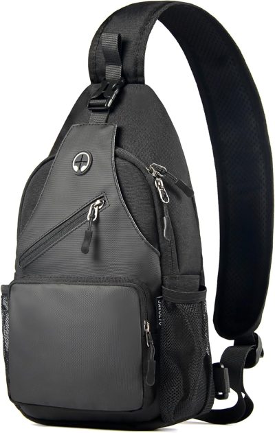 Casual Daypack Backpacks | Crossbody Bags Sling Backpack，Multipurpose Cross Body Shoulder Bag For Men And Women Chest Bag Travel Hiking Daypack Backpacks Black