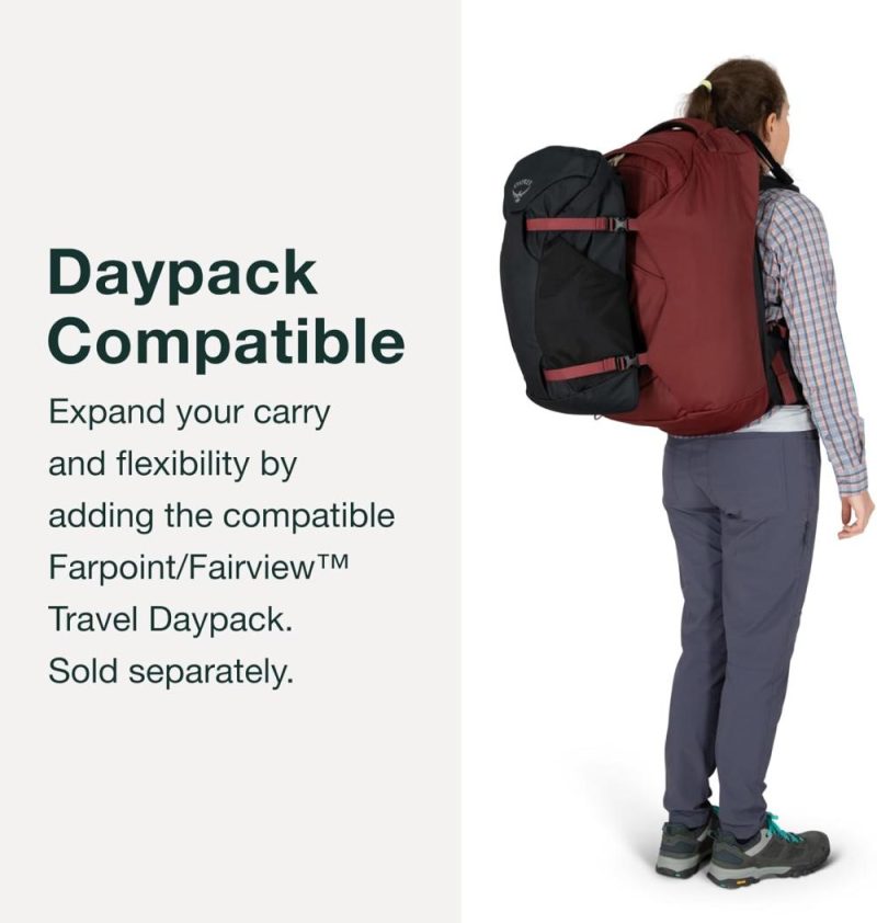 Casual Daypack Backpacks | Fairview 40L Women’s Travel Backpack, Black Backpacks Black