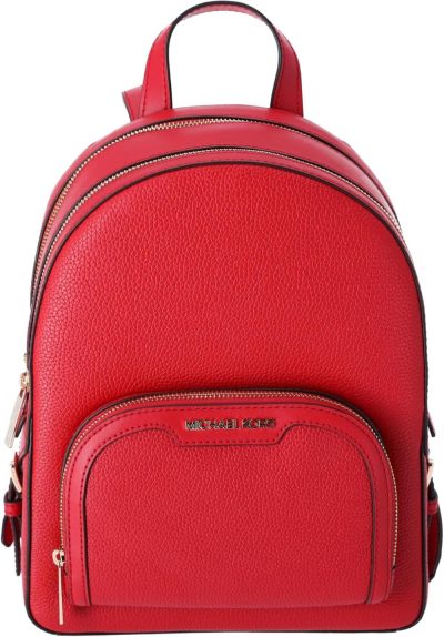 Casual Daypack Backpacks | Jaycee Medium Pebbled Leather Backpack (Bright Red) Backpacks Brown