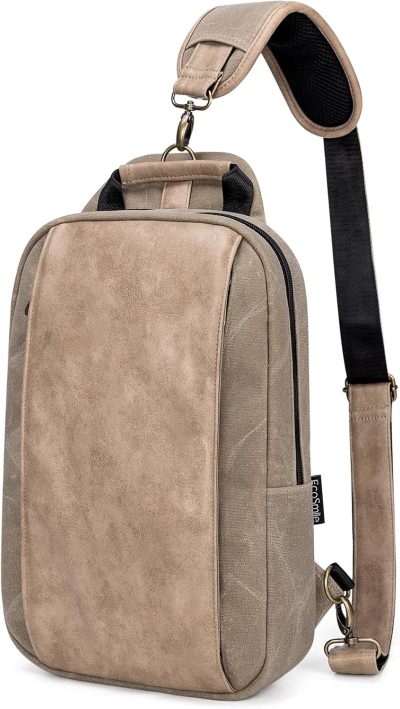 Casual Daypack Backpacks | Sling Backpack Mens Crossbody Sling Bag Canvas Satchel Shoulder Bag For Work Travel Casual Daypack Backpacks Casual Daypack Backpacks