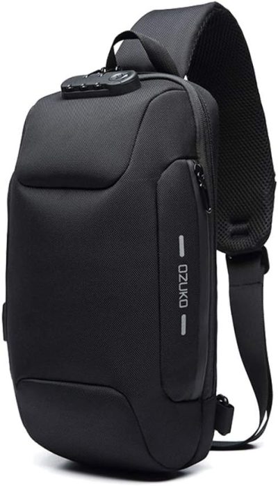 Casual Daypack Backpacks | Sling Backpack Usb Anti-Theft Men’s Chest Bag Casual Shoulder Bag Backpacks Black