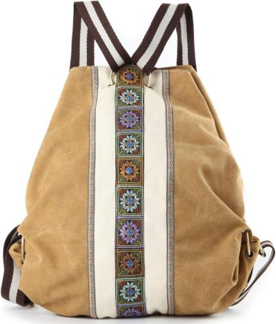 Casual Daypack Backpacks | Women Canvas Backpack Daypack Casual Shoulder Bag, Vintage Heavy-Duty Anti-Theft Travel Backpack Backpacks Casual Daypack Backpacks