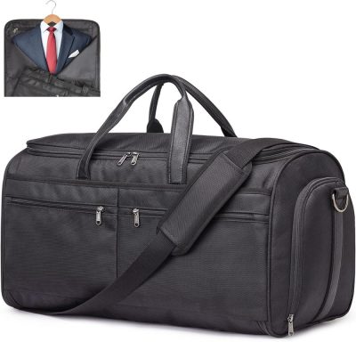 Garment Bags | Garment Duffle Bags For Travel, Carry On Hanging Garment Bag 2-1 Convertible Duffel Suit Bag For Men Women Garment Bags Black