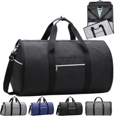 Garment Bags | Generic Amigo Travel Bag, Amigobag, Foldable Clothing Bag Carry On Bag,Waterproof Large Capacity Suit Garment Duffel Bag Luggage (Black), Vavs-1651 Garment Bags Black