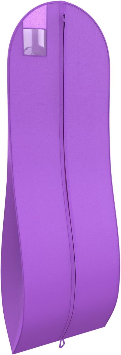 Garment Bags | Women’s Gown Garment Bag – For Wedding Dresses, Prom Dress – 72"X24", 10" Gusset Garment Bags Garment Bags