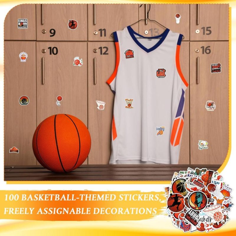 Gym Drawstring Bags | 12 Sets Basketball Party Favor Gift Sport Socks Basketball Drawstring Bags Basketball Stickers Bracelets For Boys Girls Gym Bags Gym Drawstring Bags