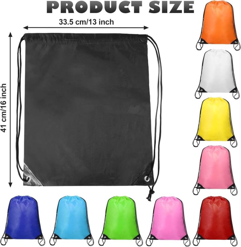 Gym Drawstring Bags | Drawstring Backpack Bulk, Drawstring Bag Cinch Sack Drawstring Backpacks, Nylon Gym Sports Bag For Events Party Favors (40Pcs 10 Colors) Gym Bags Gym Drawstring Bags