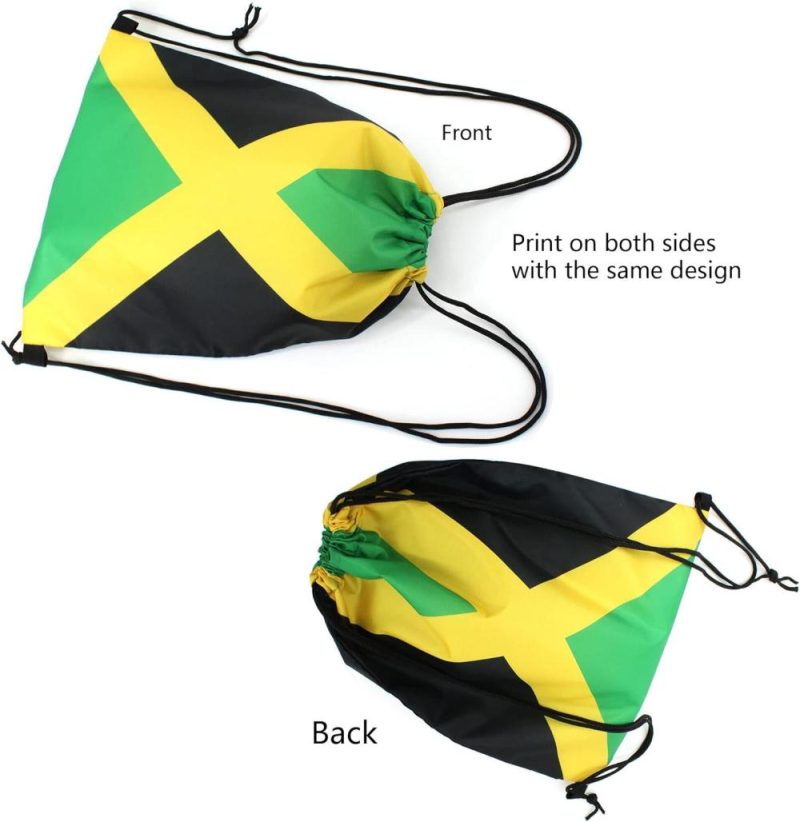 Gym Drawstring Bags | Man And Women 5Pcs Drawstring Backpack Waterproof Gym Sports Trave String Bag Cheer Bag Jamaican Afro Rasta（Jamaican 5Pcs ） Gym Bags Gym Drawstring Bags