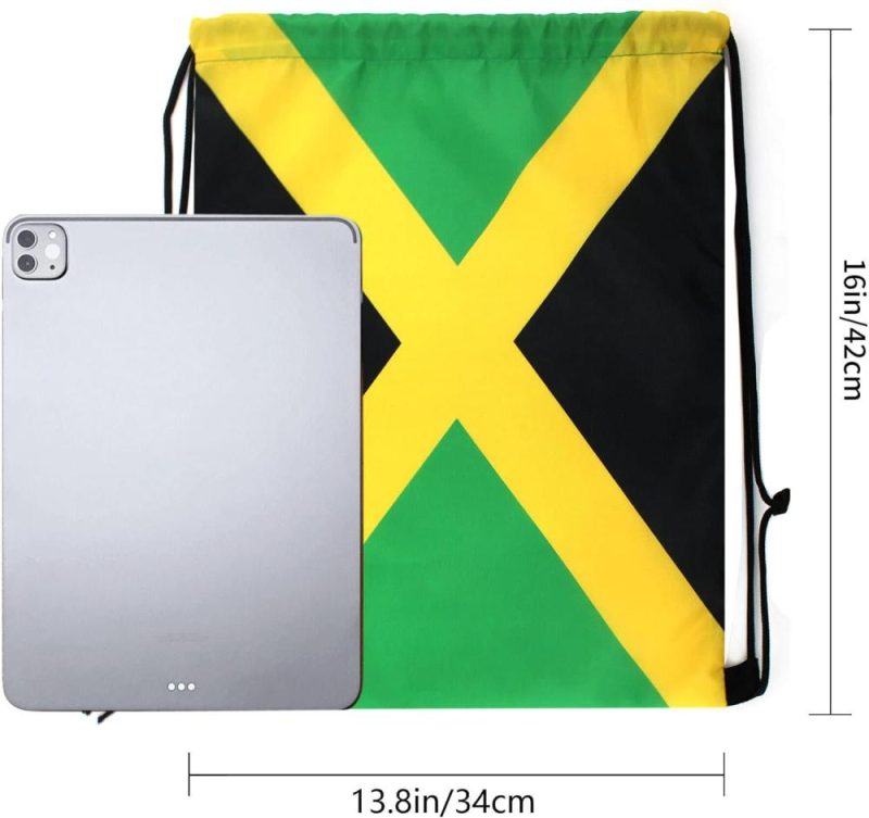 Gym Drawstring Bags | Man And Women 5Pcs Drawstring Backpack Waterproof Gym Sports Trave String Bag Cheer Bag Jamaican Afro Rasta（Jamaican 5Pcs ） Gym Bags Gym Drawstring Bags