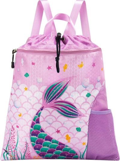 Gym Drawstring Bags | Mermaid Gym Drawstring Backpack Gym Bags Gym Drawstring Bags