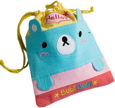 Gym Tote Bags | [Bubi Bear] Draw String Bag (6.7 * 8.5) Gym Bags Gym Tote Bags