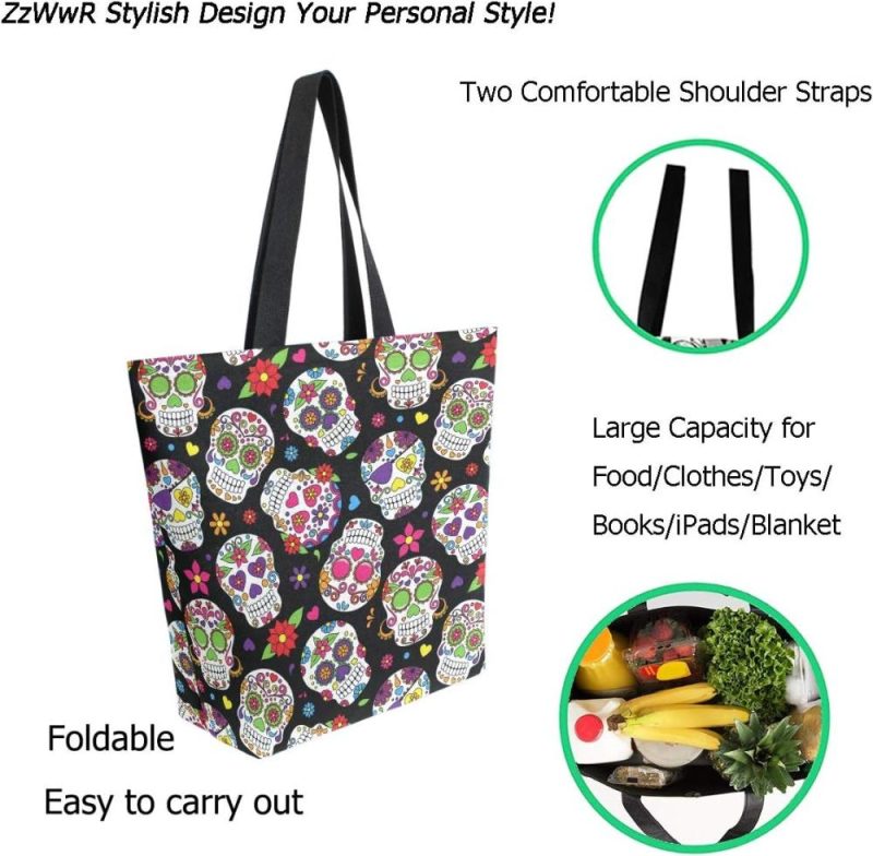 Gym Tote Bags | Chic Lifelike Pattern Extra Large Shoulder Tote Bag For Beach Travel Weekender Gym Grocery Shopping Gym Bags Gym Tote Bags