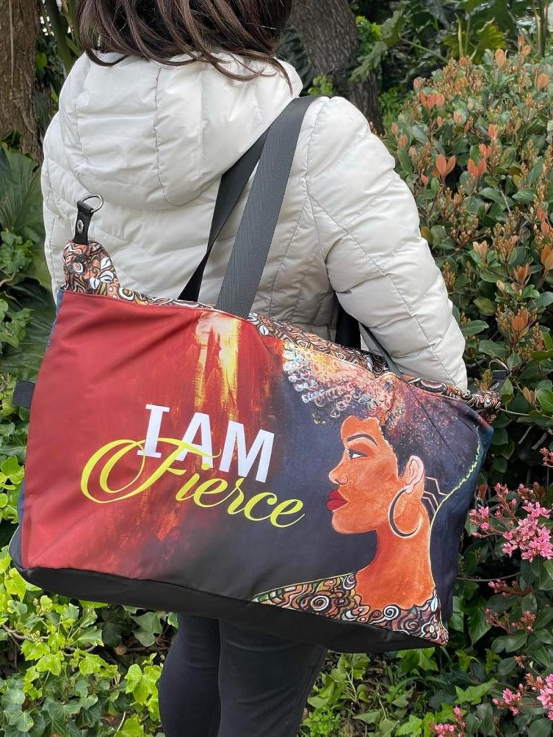 Gym Tote Bags | Gym Bag For African American Women, Duffle Bag For Sports Travel, Shoulder Strap Gym Bags Gym Tote Bags