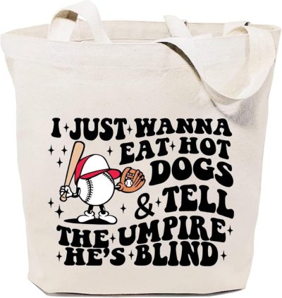 Gym Tote Bags | Sauivd Baseball Lover Canvas Tote Bag Funny Baseball Graphic Shoulder Bag Lightweight Sport Bag Casual Handbag Gym Bags Beige