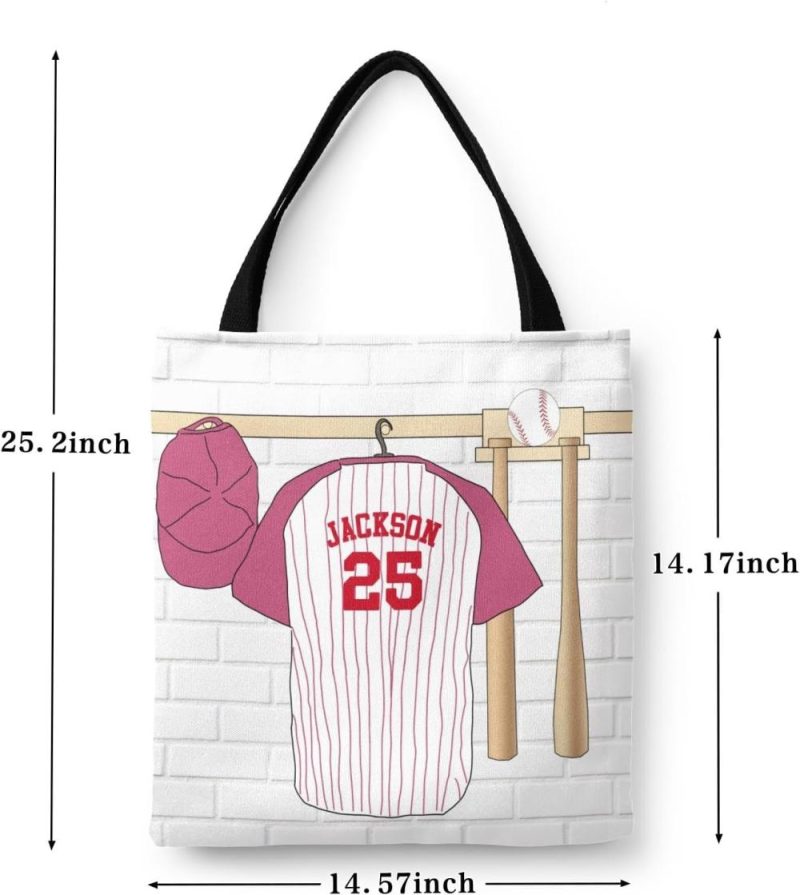 Gym Tote Bags | Sport Jersey Baseball Number Mint Canvas Tote Bag Reusable Grocery Shopping Bags Shoulder Bag Book Tote Gym Bags Gym Tote Bags