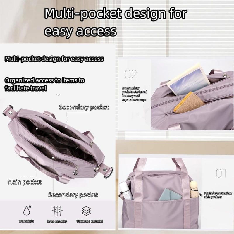 Gym Tote Bags | Travel Duffel Bag Sports Tote Gym Bag Shoulder Weekender Overnight Bag For Women With Trolley Sleeve Tote Bag Gym Bags Gym Tote Bags