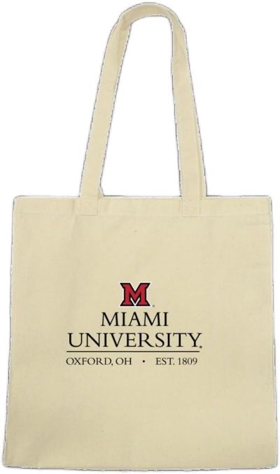 Gym Tote Bags | W Republic 1101-131-Nat Miami University Ohio Redhawks Institutional Tote Bag Natural – One Size Gym Bags Gym Tote Bags