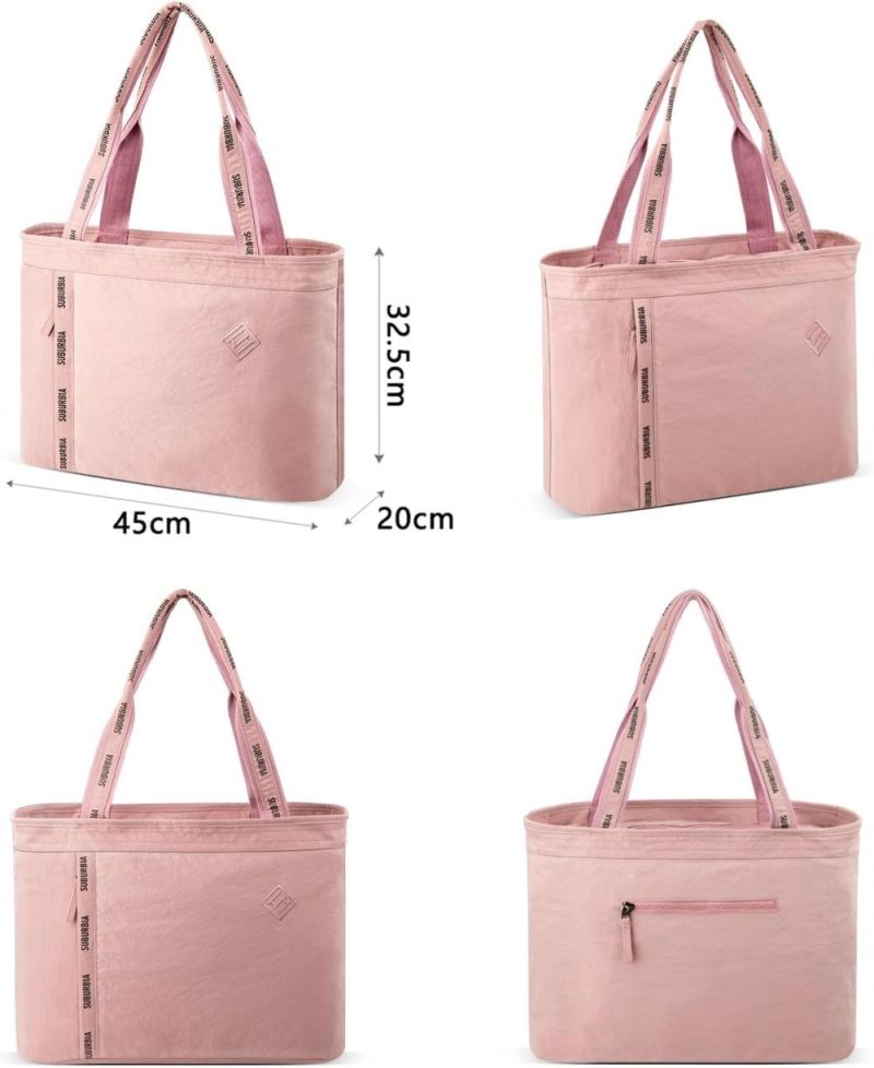 Gym Tote Bags | Women Tote Bag – Gym Bags With Zipper Fitness Shoulder Handbag With Wet Compartment Yoga Bag For Mat And Blocks Fit Sports,Work,Nurse Gym Bags Gym Tote Bags