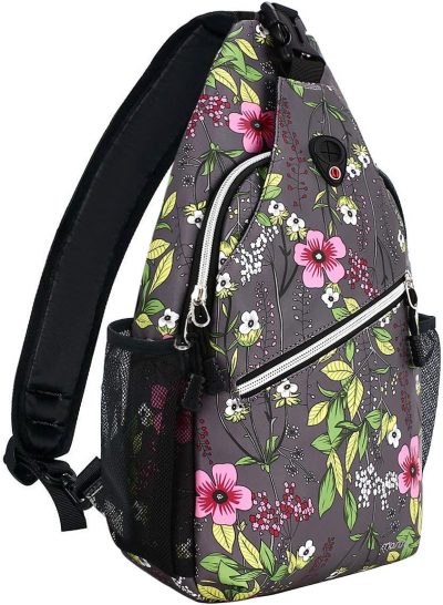 Hiking Daypacks | Sling Backpack,Travel Hiking Daypack Periwinkle Crossbody Shoulder Bag Backpacks Gray