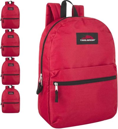 Kids’ Backpacks | 24 Pack- Classic 17 Inch Backpacks In Bulk Wholesale Back Packs For Boys And Girls Backpacks Kids' Backpacks