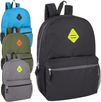 Kids’ Backpacks | 24 Pack Wholesale 19 Inch Backpacks In Bulk For Kids, School, For Adults For Nonprofit Backpacks Black