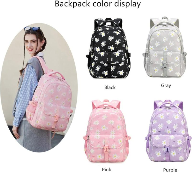 Kids’ Backpacks | Daisy Print Backpacks For Girls School Backpack For Girls Kids Elementary School Bags Girls Backpacks Backpacks Kids' Backpacks