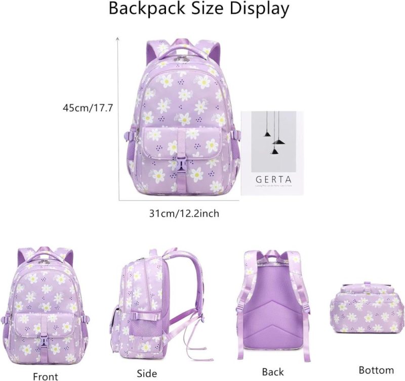 Kids’ Backpacks | Daisy Print Backpacks For Girls School Backpack For Girls Kids Elementary School Bags Girls Backpacks Backpacks Kids' Backpacks