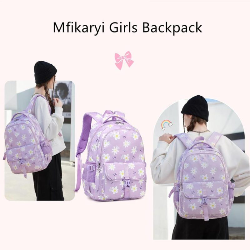 Kids’ Backpacks | Daisy Print Backpacks For Girls School Backpack For Girls Kids Elementary School Bags Girls Backpacks Backpacks Kids' Backpacks