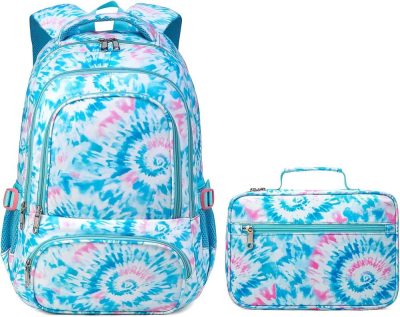 Kids’ Backpacks | Girls Backpack With Lunch Box For Kids Primary Elemenatry School Bag Set Middle School Bookbags Set For Teens Childs Back To School Gifts 2 Pcs Blue Backpacks Kids' Backpacks