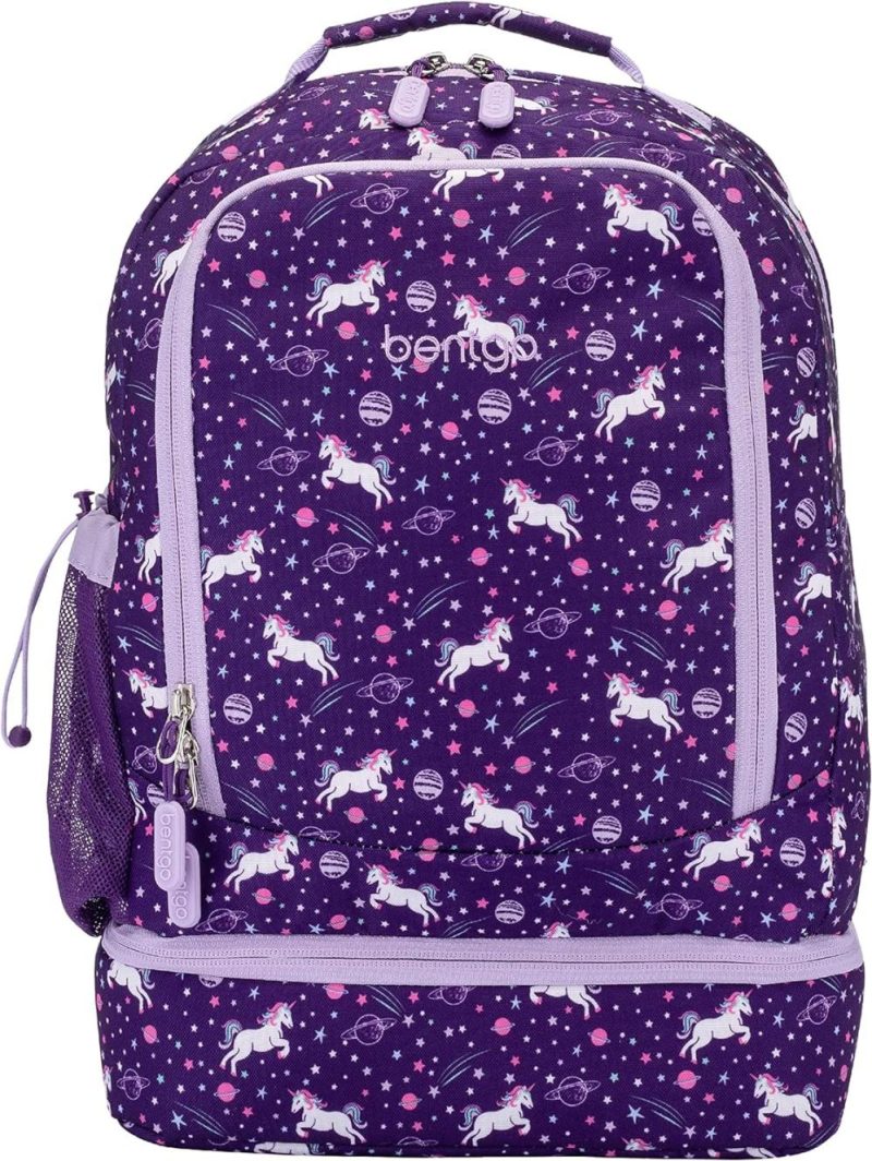 Kids’ Backpacks | Kids 2-In-1 Backpack & Insulated Lunch Bag – Durable 16" Backpack & Lunch Container In Unique Prints For School & Travel – Water Resistant, Padded & Large Compartments (Unicorn) Backpacks Kids' Backpacks