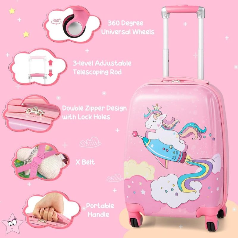 Kids’ Luggage | 2 Pcs Kids Carry On Luggage Kids' Luggage Kids' Luggage