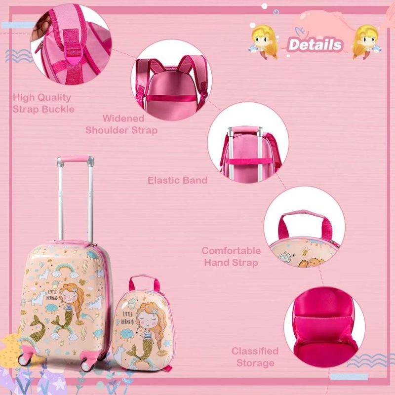 Kids’ Luggage | 2 Pcs Kids Carry On Luggage Kids' Luggage Kids' Luggage