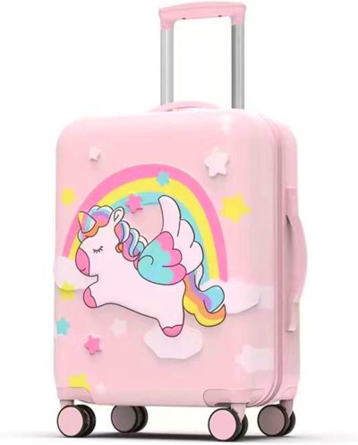 Kids’ Luggage | 3D Cartoon Children’s Luggage Trolley Case 20 Inch Boys And Girls Universal Wheeled Travel Case (Pink Color) Kids' Luggage Kids' Luggage