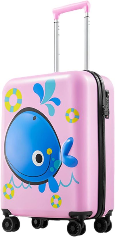 Kids’ Luggage | 3D Little Whale Cute Children’s Luggage Trolley Case 20-Inch Universal Wheel Travel Case For Boys And Girls Kids' Luggage Kids' Luggage