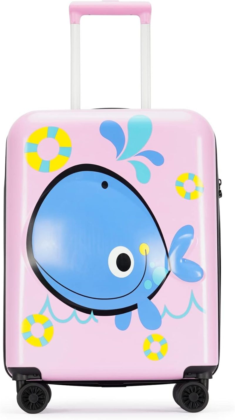 Kids’ Luggage | 3D Little Whale Cute Children’s Luggage Trolley Case 20-Inch Universal Wheel Travel Case For Boys And Girls Kids' Luggage Kids' Luggage