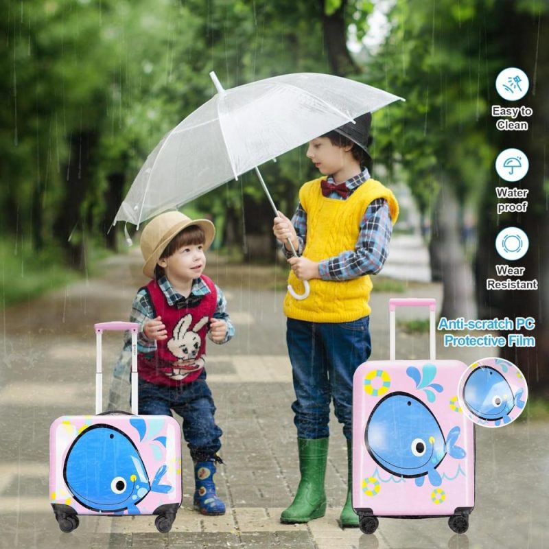 Kids’ Luggage | 3D Little Whale Cute Children’s Luggage Trolley Case 20-Inch Universal Wheel Travel Case For Boys And Girls Kids' Luggage Kids' Luggage