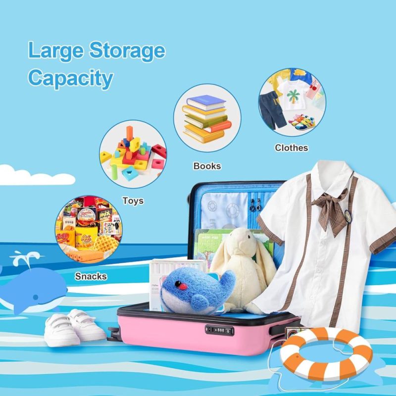 Kids’ Luggage | 3D Little Whale Cute Children’s Luggage Trolley Case 20-Inch Universal Wheel Travel Case For Boys And Girls Kids' Luggage Kids' Luggage