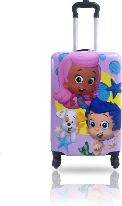 Kids’ Luggage | Bubble Guppies Gil Molly Bubble Puppy Hard-Sided Tween Spinner Luggage 20 Inches Carry-On Travel Trolley Rolling Suitcase For Kids Kids' Luggage Kids' Luggage